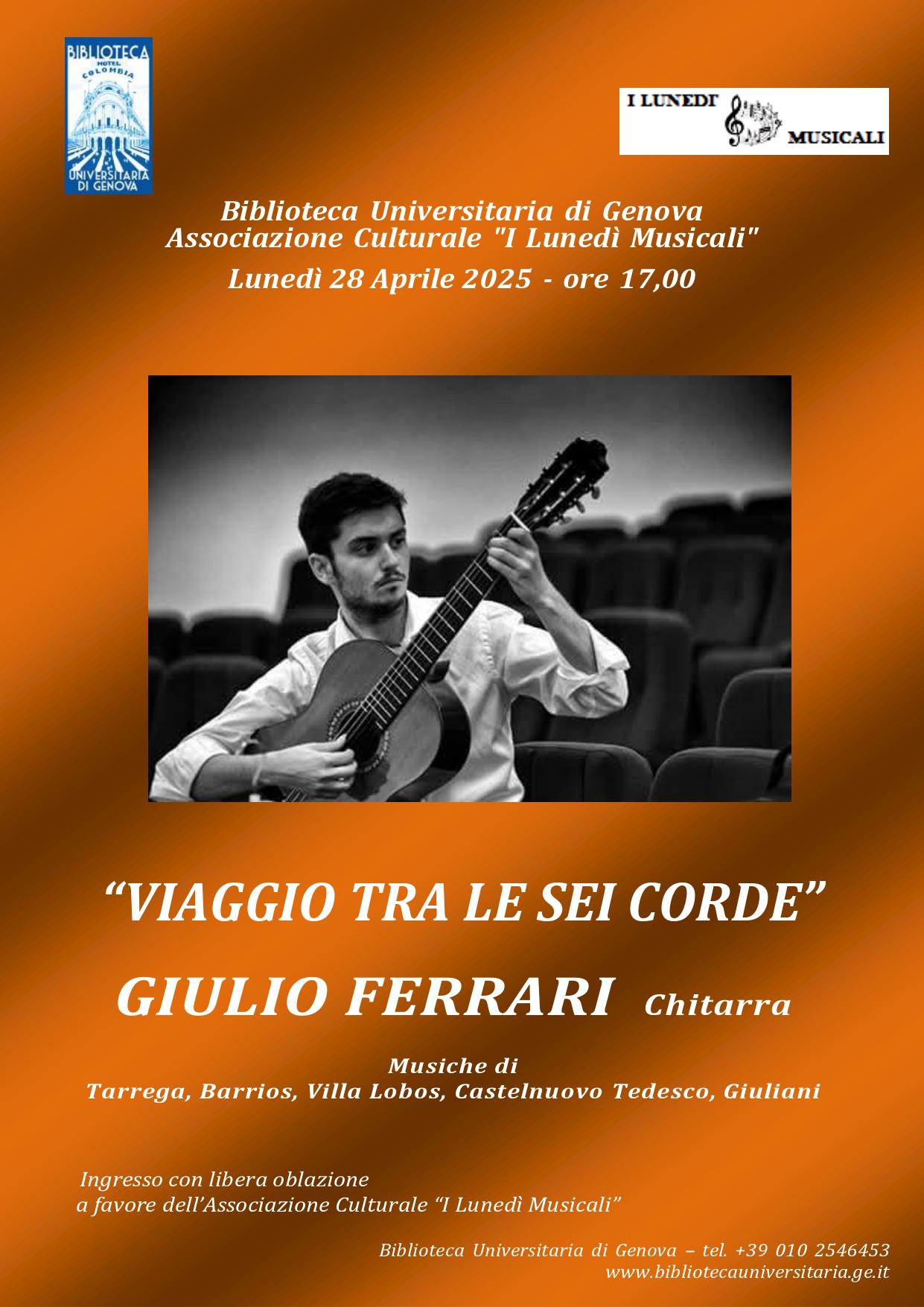 I Lunedi Musicali in Biblioteca Universitaria 2025